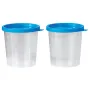 Universele container met blauw klikdeksel 125 ml